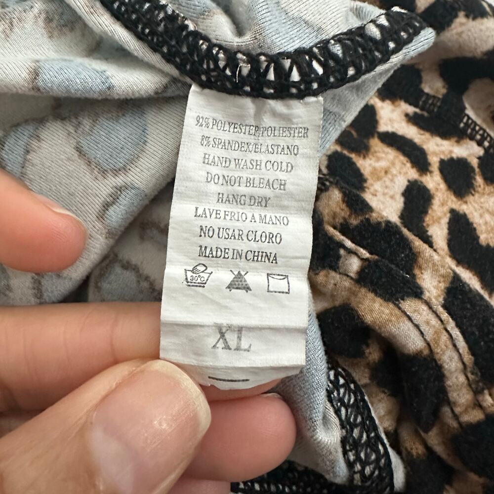 Leopard Print Biker Shorts - Picture 4 of 4